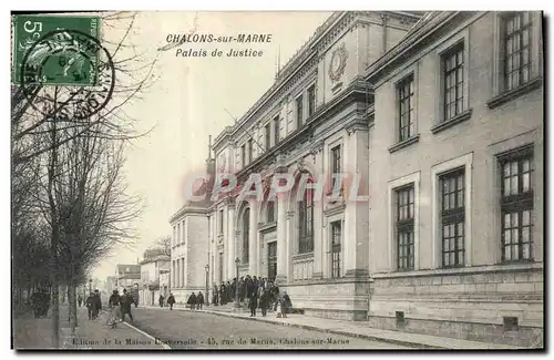 Cartes postales Palais de justice Chalons sur Marne