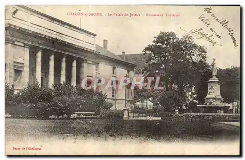 Cartes postales Palais de justice Monument Thevenin Chalon sur Saone