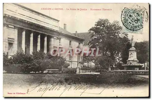 Cartes postales Palais de justice Monument Thevenin Chalon sur Saone