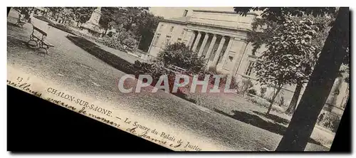 Cartes postales Chalon sur Saone Le square du Palais de justice