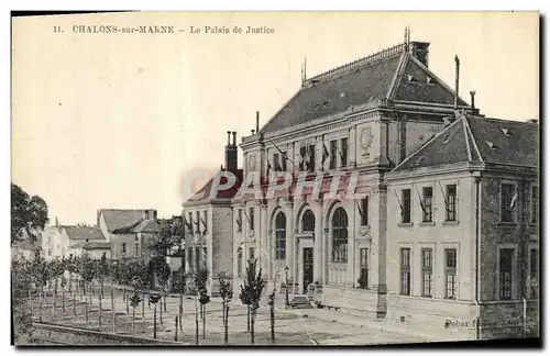 Cartes postales Palais de justice Chalons sur Marne