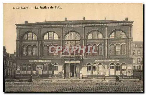 Cartes postales Palais de justice Calais La justice de Paix