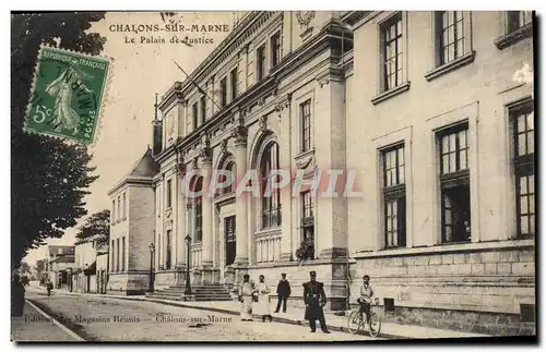 Cartes postales Palais de justice Chalons sur Marne