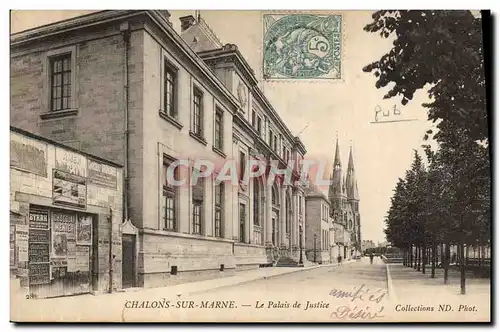 Cartes postales Palais de justice Chalons sur Marne