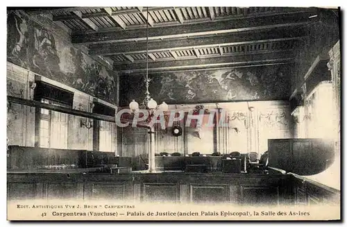 Ansichtskarte AK Palais de justice Ancien Palais episcopal la salle des Assises Carpentras