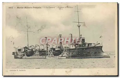 Ansichtskarte AK Bateau de Guerre Le Cassard Croiseur d'escadre