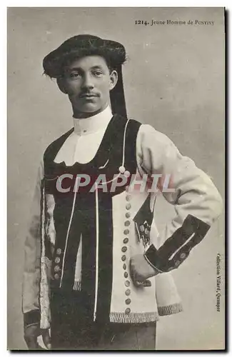 Ansichtskarte AK Folklore Jeune homme de Pontivy