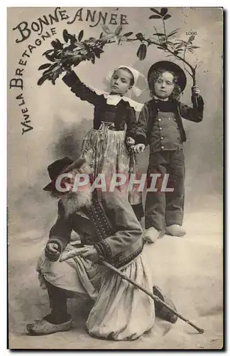 Cartes postales Folklore Bretagne Enfants