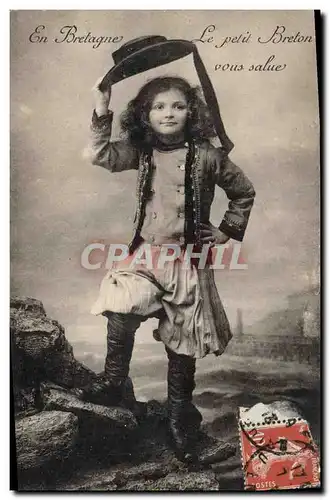 Ansichtskarte AK Folklore Bretagne Enfant