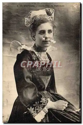 Cartes postales Folklore Jeune fille de Pont Aven