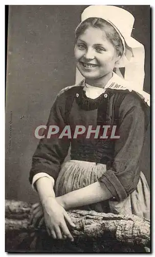 Cartes postales Folklore Jeune fille de Quimperle