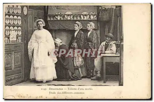 Cartes postales Folklore Douarnenez Toilette d'une mariee Mariage