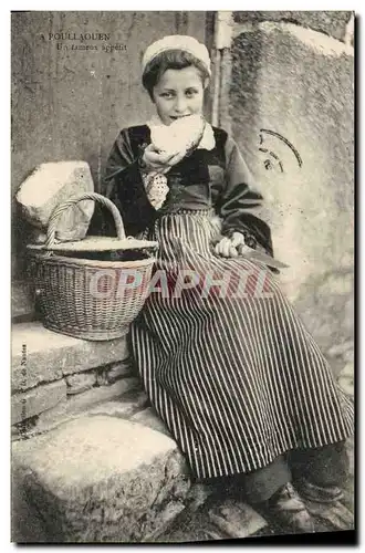 Cartes postales Folklore Poullaouen Un fameux appetit