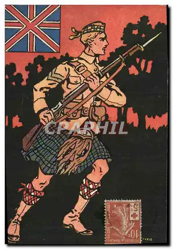 Cartes postales Militaria Highlander