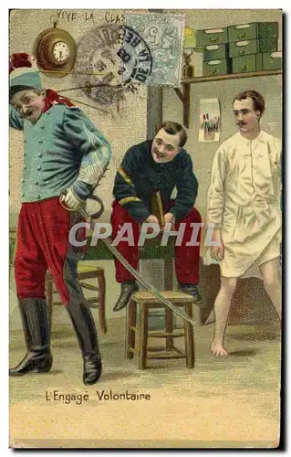 Cartes postales Militaria L'engage volontaire