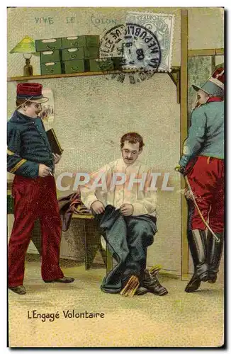 Cartes postales Militaria L'engage volontaire