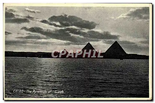 Ansichtskarte AK Egypt Egypte Cairo The pyramids of Gizeh