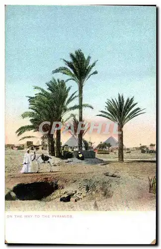 Ansichtskarte AK Egypt Egypte On the way to the Pyramids