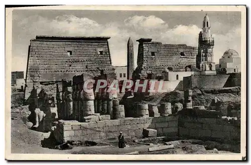 Ansichtskarte AK Egypt Egypte Luxor The pylons of the Luxortemple built by Ramses II