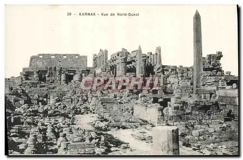 Cartes postales Egypt Egypte Karnak Vue du Nord Ouest