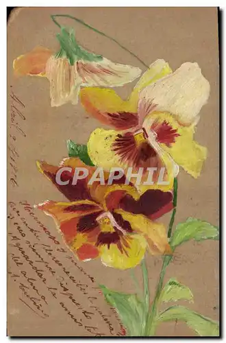 Cartes postales Fantaisie (dessin a la main)  Fleurs