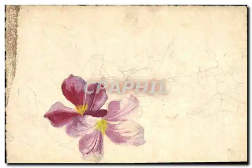 Cartes postales Fantaisie (dessin a la main)  Fleurs