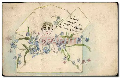 Cartes postales Fantaisie (dessin a la main)  Fleurs