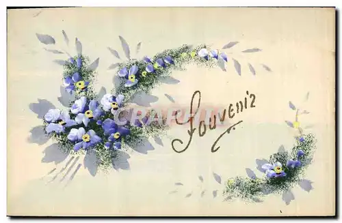 Cartes postales Fantaisie (dessin a la main)  Fleurs