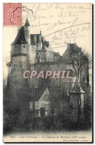 Cartes postales Chateau de Menthon Lac d'Annecy