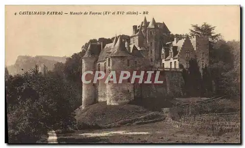 Cartes postales Chateau Castelnaud Fayrac Manoir de Fayrac