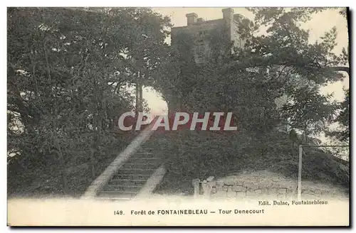 Cartes postales Chateau Foret de Fontainebleau Tour Denecourt