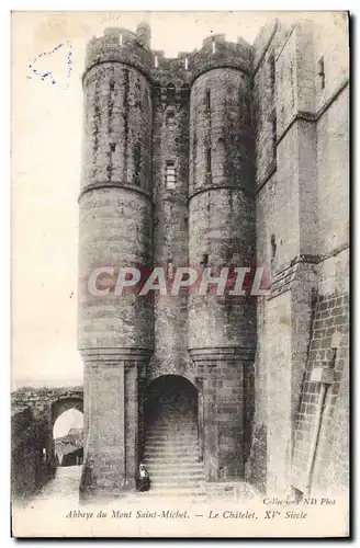 Cartes postales Chateau Aspect du Mont Saint Michel Le Chatelet