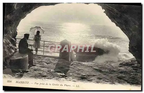 Ansichtskarte AK Biarritz Vue prise de la Grotte du phare Grottes