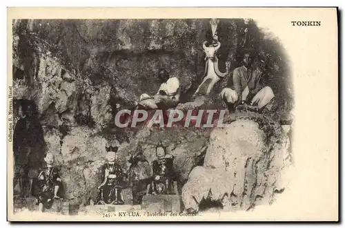 Cartes postales Grotte Grottes Ky Lua Indochine tonkin