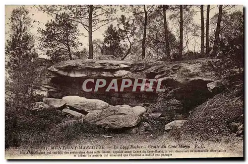 Cartes postales Grotte Grottes Montigny Marlotte Le long rocher Grotte du Croc Marin