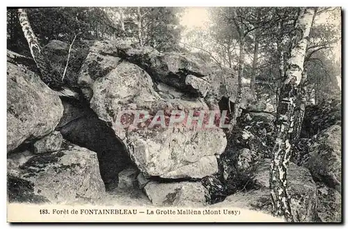 Ansichtskarte AK Grotte Mallena Foret de Fontainebleau Grottes Mont Ussy