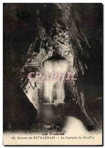 Cartes postales Grotte Grottes de Betharram La cascade du gouffre