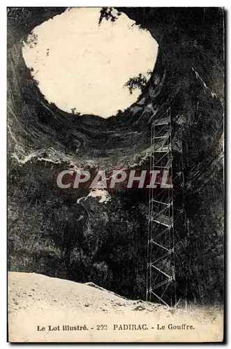 Cartes postales Grotte Grottes Padirac Le gouffre