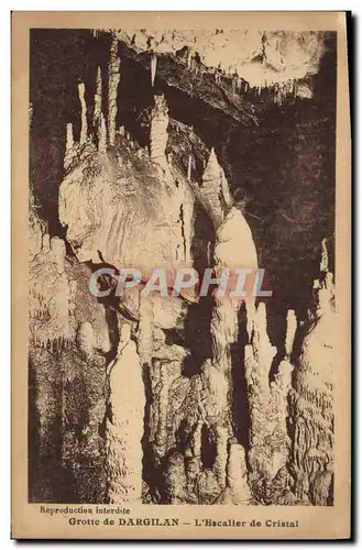 Cartes postales Grotte de Dargilan L'escalier de Cristal Grottes