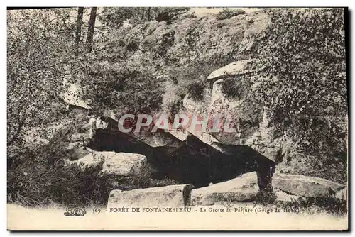 Ansichtskarte AK Grotte du parjure Forge du Honx Foret de Fontainebleau Grottes