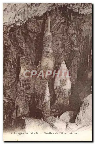 Cartes postales Grotte Grottes Gorges du Tarn Grottes de l'Aven Arman