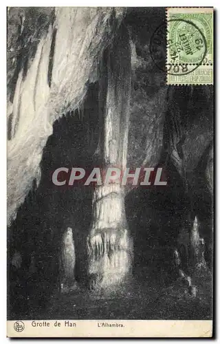 Cartes postales Grotte de Han L'Alhambra Grottes