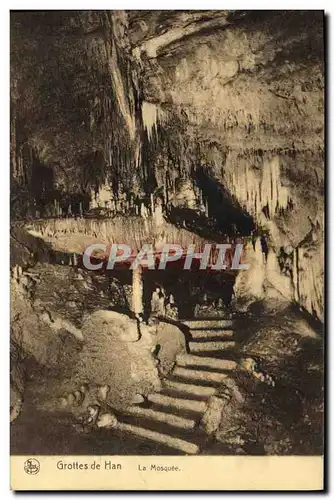 Cartes postales Grotte Grottes de Han La mosquee