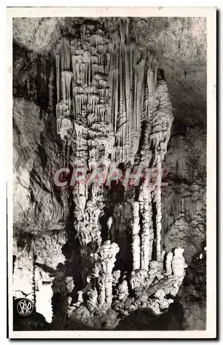 Cartes postales Grotte Grottes Aven d'Orgnac Le petit buffet d'orgue Ouest