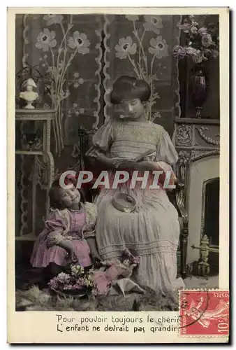 Ansichtskarte AK Fantaisie Enfant Poupee Femme