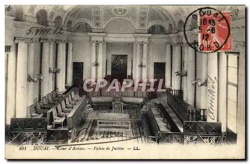 Cartes postales Palais de Justice Douai Cour d'assises