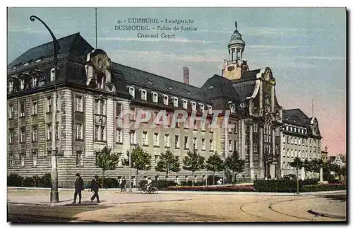 Cartes postales Palais de Justice Duisbourg