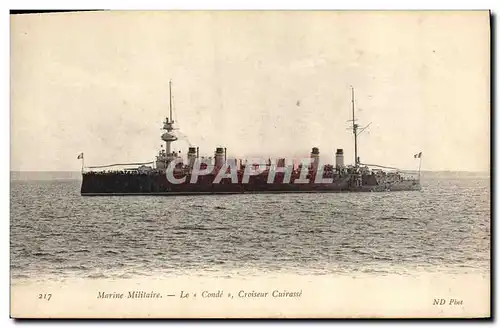 Cartes postales Bateau de Guerre Le Conde Croiseur Cuirasse