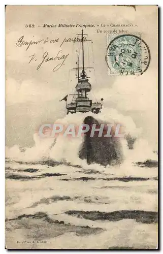 Cartes postales Bateau de Guerre Le Charlemagne