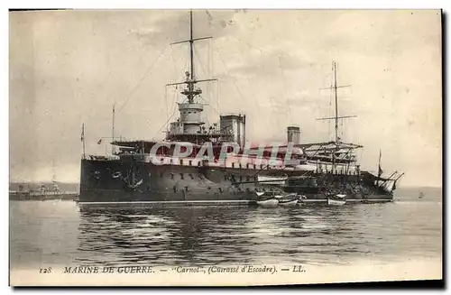 Cartes postales Bateau de Guerre Carnot Cuirasse d'escadre